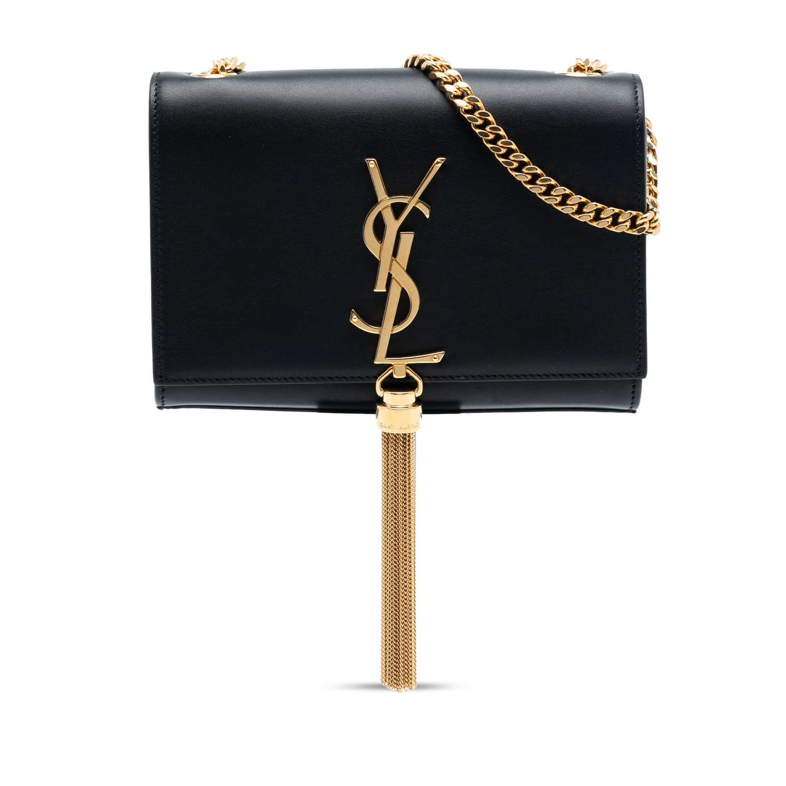 Saint Laurent Kate Small Black Leather Crossbody with Tassel (1 of 7)