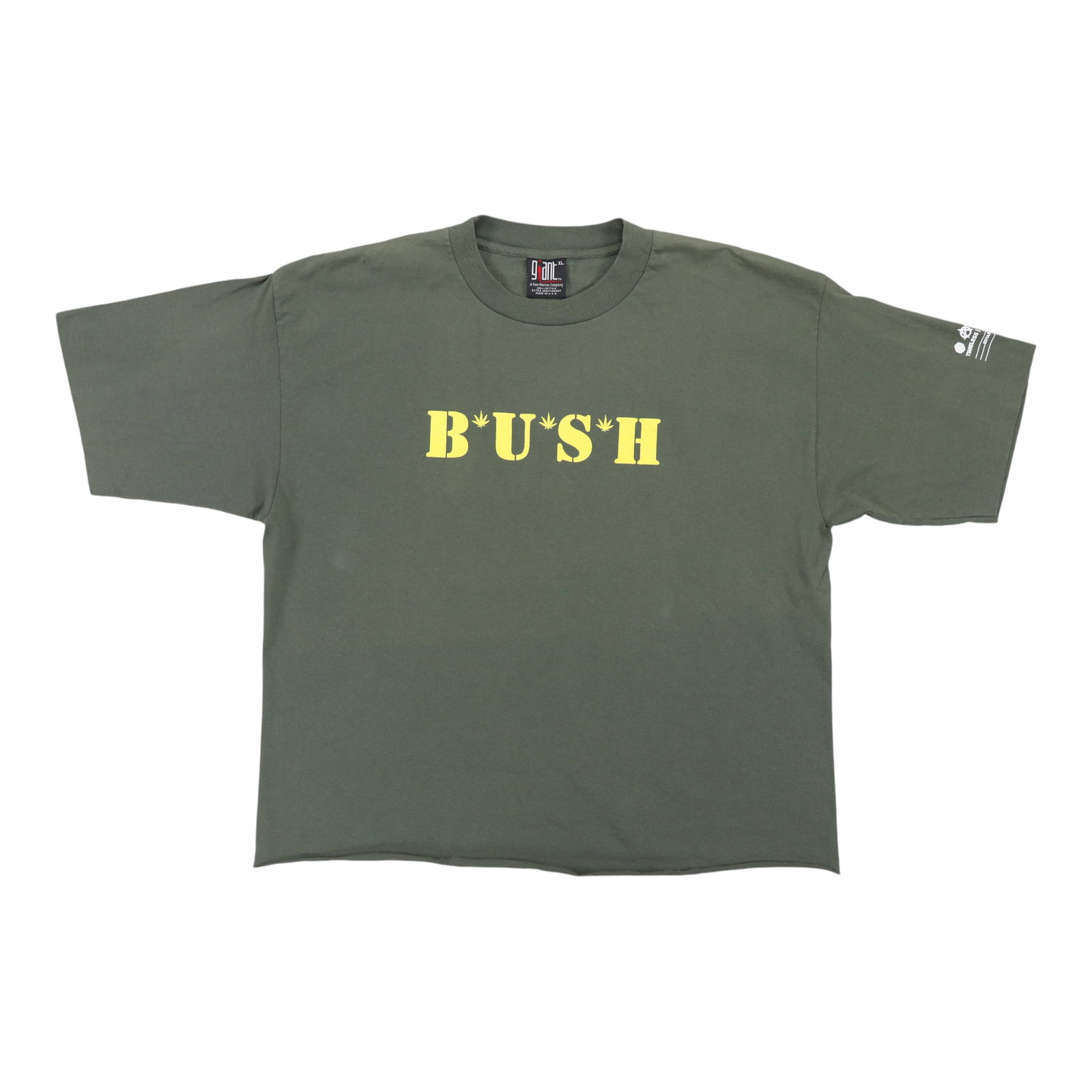 Vintage 1994 green cotton Bush band t-shirt extra large: Vintage 1994 green cotton Bush band t-shirt extra large This is an original vintage 1994 Bush Shirt, crafted from 100% cotton. The shirt features a green color, a pit to pit measurement of 22.5 inches