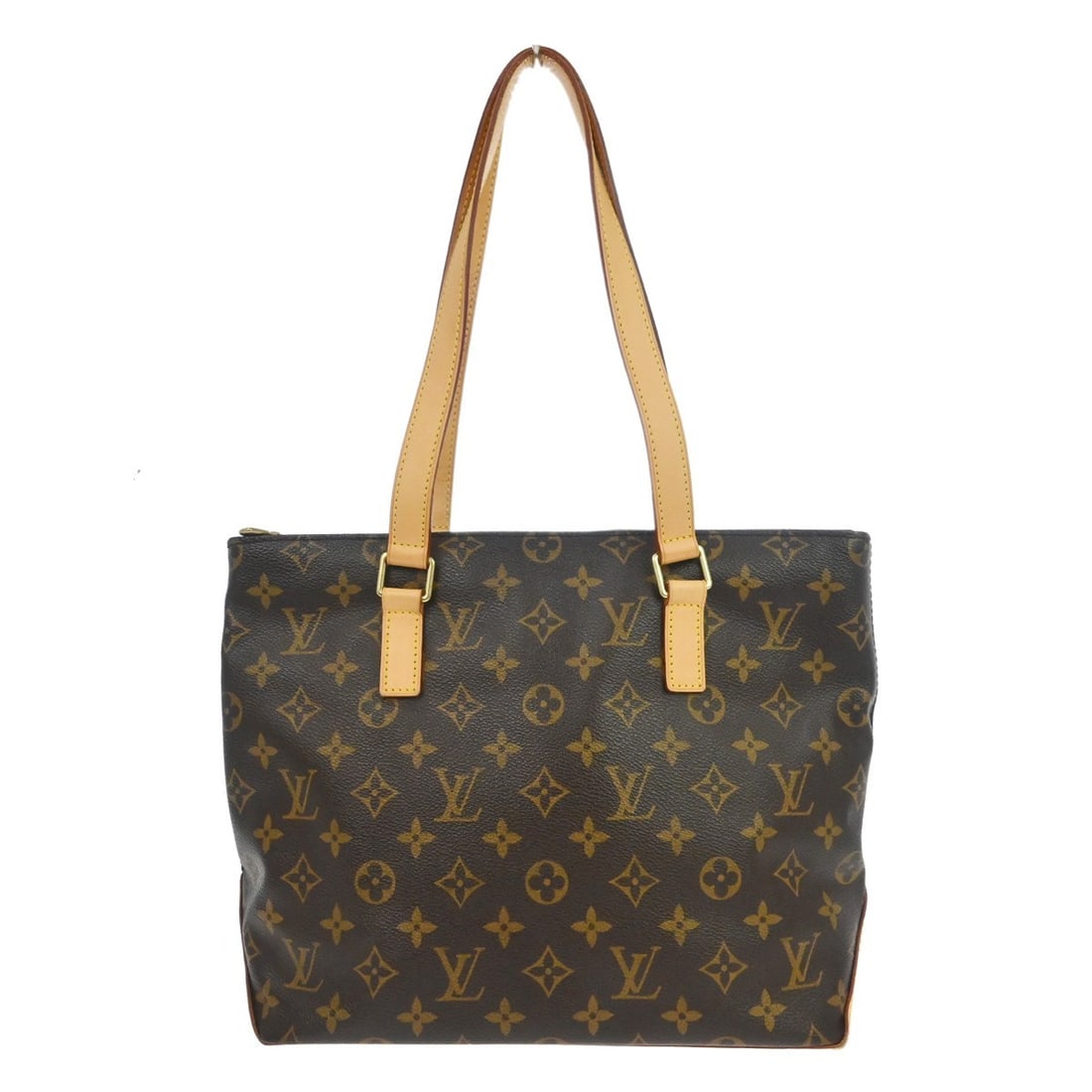 Louis Vuitton Cabas Piano Monogram Canvas Tote Medium Brown Double Handle Bag (1 of 11)