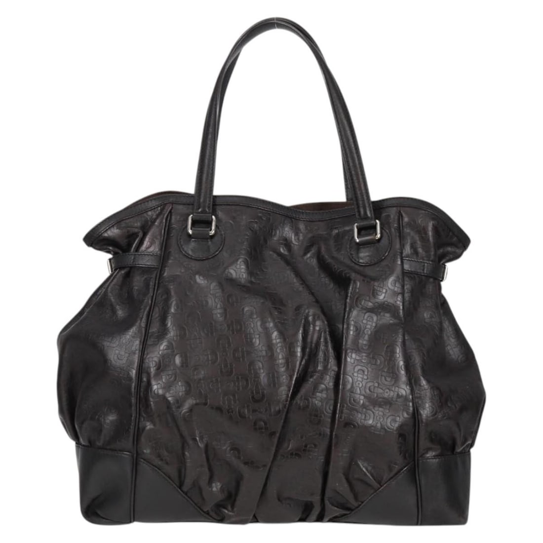 Gucci Full Moon Black Leather Tote Bag 40cm Italy (1 of 18)