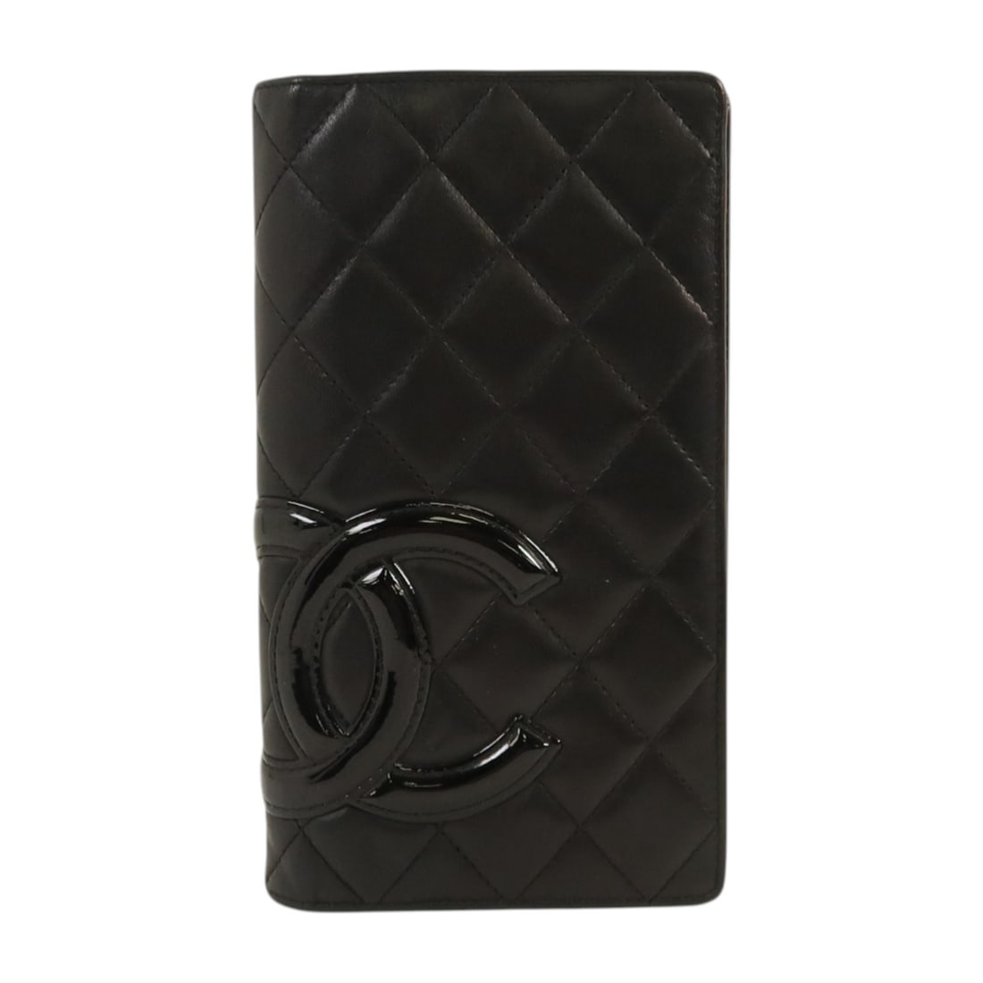 Chanel Cambon Black and Pink Calfskin Long Bifold Wallet SHW: Chanel Cambon Black and Pink Calfskin Long Bifold Wallet SHW This CHANEL Cambon long wallet is crafted from black calfskin leather and features a bifold design. Accented with pink details and silver-t