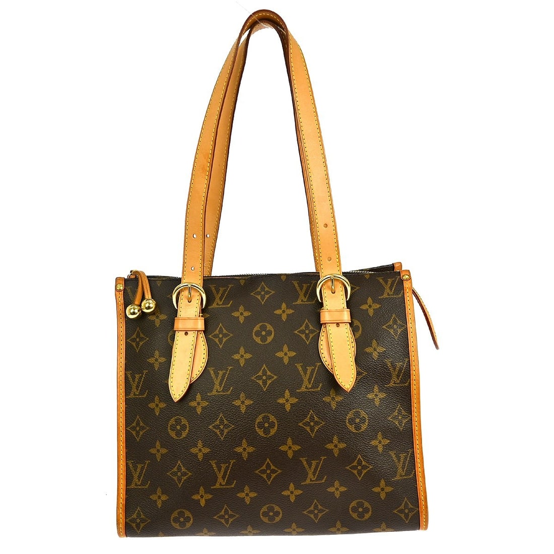 Louis Vuitton Popincourt Haut Monogram Canvas Tote Bag M40007: Louis Vuitton Popincourt Haut Monogram Canvas Tote Bag M40007 This Louis Vuitton Popincourt Haut tote handbag features the iconic monogram canvas with leather trim, offering a classic brown exterior. 