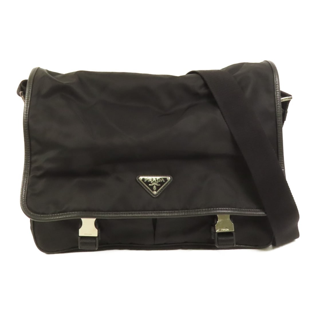 Prada Black Nylon Women Shoulder Bag SHW: Prada Black Nylon Women Shoulder Bag SHW This Prada shoulder bag features a sleek black nylon exterior, combining durability with a modern aesthetic. Designed for women, the bag offers ample space and