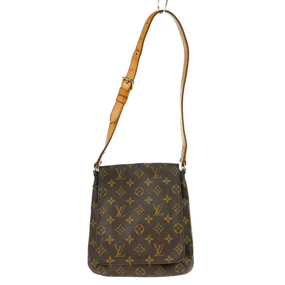 Musette Salsa Brown Monogram Canvas Shoulder Bag by Louis Vuitton: Musette Salsa Brown Monogram Canvas Shoulder Bag by Louis Vuitton This Louis Vuitton Musette Salsa handbag features the classic monogram canvas in a brown color. Designed for women, it offers a stylis