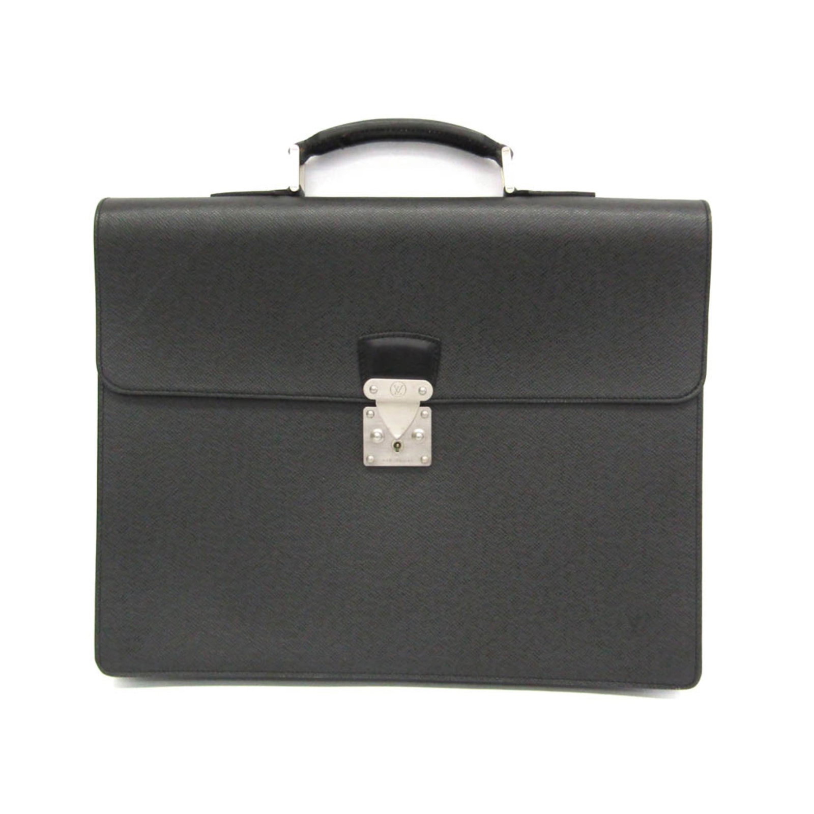 Louis Vuitton Moskova Gray Leather Unisex Briefcase: Louis Vuitton Moskova Gray Leather Unisex Briefcase The Louis Vuitton Serviette Moskova Briefcase is crafted from gray Taiga leather and features a structured design suitable for unisex use. Made in F