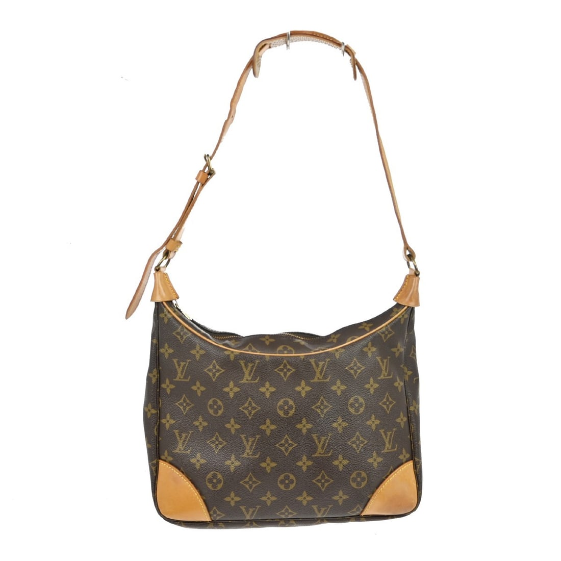 Louis Vuitton Boulogne 30 Monogram Leather Shoulder Bag M51265 Vintage: Louis Vuitton Boulogne 30 Monogram Leather Shoulder Bag M51265 Vintage This Louis Vuitton Monogram Boulogne 30 shoulder bag features the iconic monogram pattern on brown leather with beige leather han