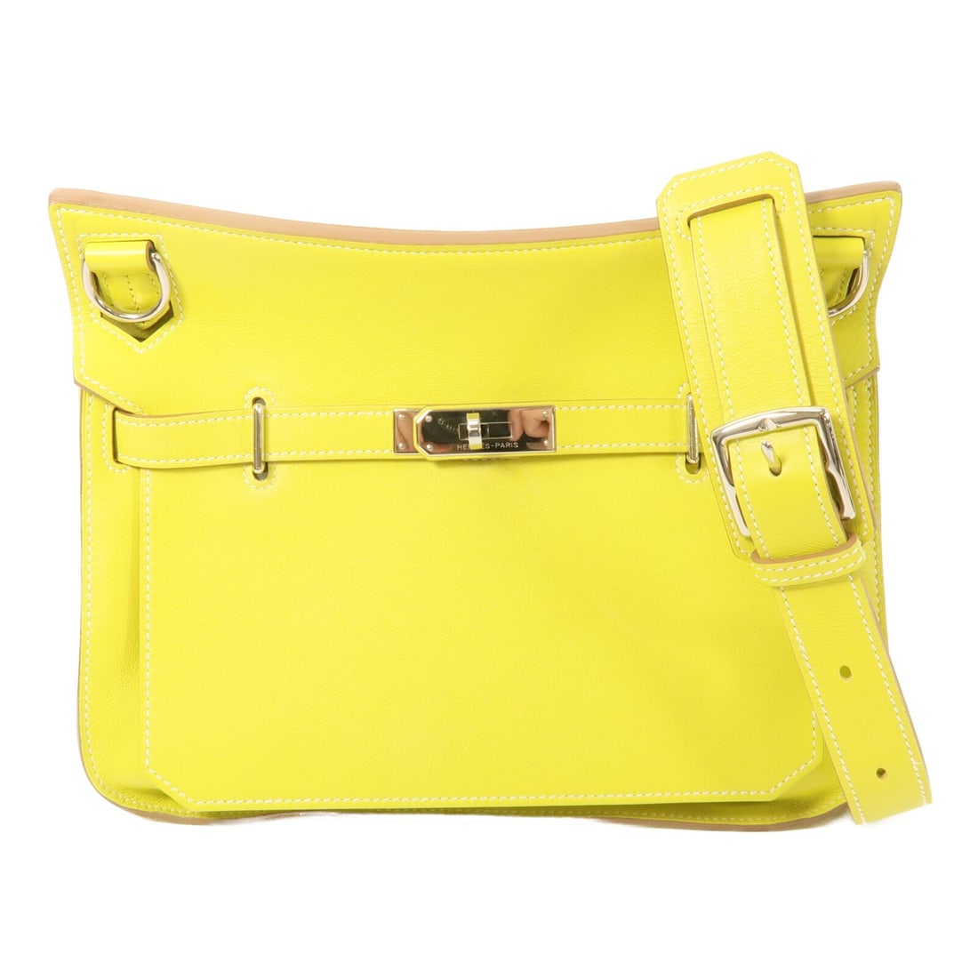 Hermes Jypsiere 28 Gray Calfskin Shoulder Bag PHW: Hermes Jypsiere 28 Gray Calfskin Shoulder Bag PHW This Hermes Jypsiere 28 shoulder bag is crafted from luxurious calfskin leather in a sophisticated gray color. Designed for women, it features a pract