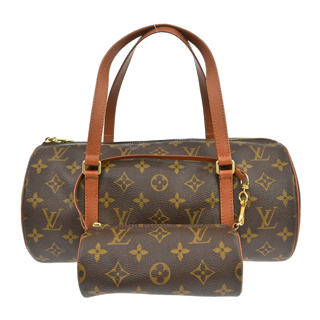 Louis Vuitton Papillon 30 Monogram Canvas Medium Brown Handbag Purse M51365: Louis Vuitton Papillon 30 Monogram Canvas Medium Brown Handbag Purse M51365 This Louis Vuitton Papillon 30 handbag features the iconic Monogram canvas exterior with brown leather double handles. It is