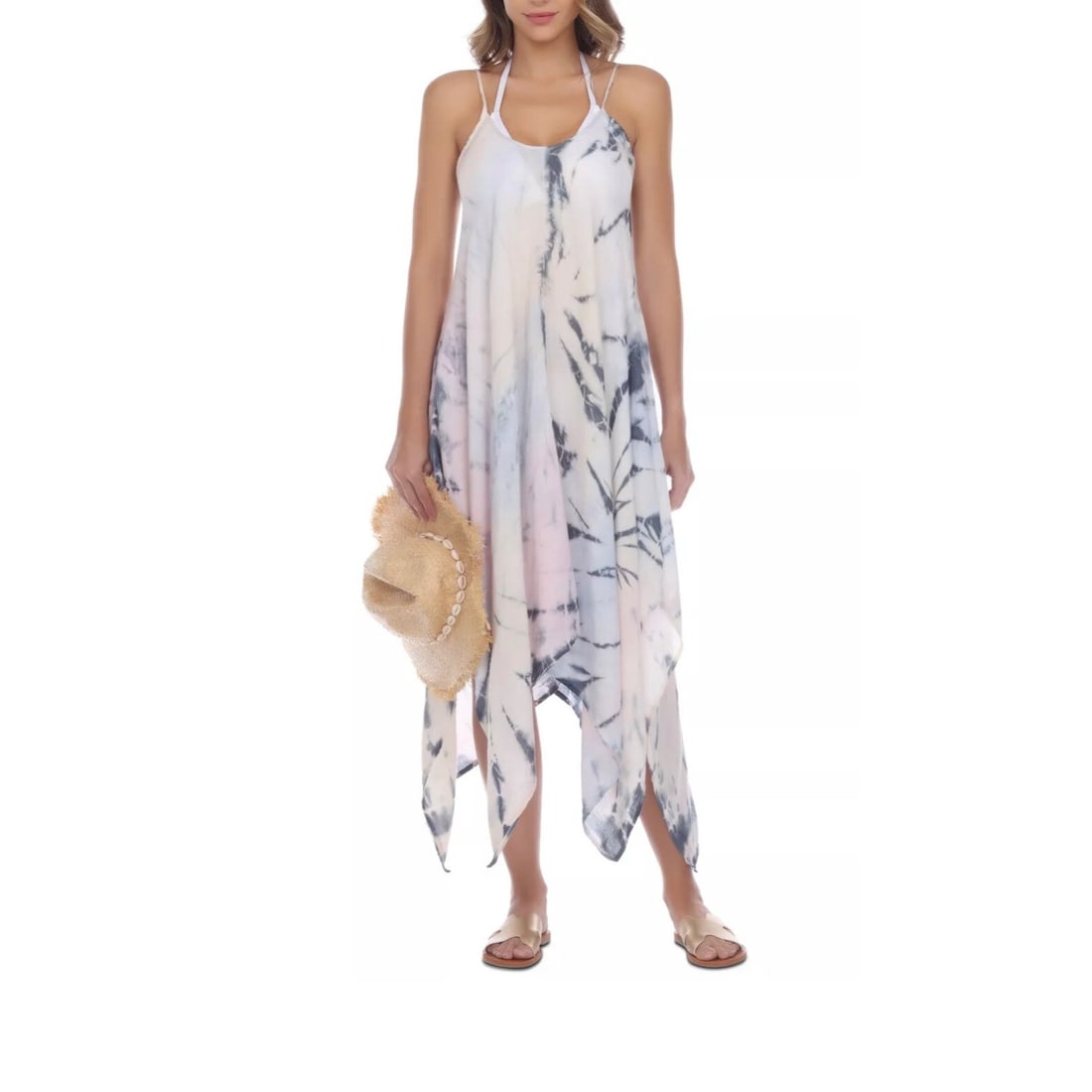 Raviya Multicolor Tie Dye Maxi Cover-Up Dress for Women (1 of 1)