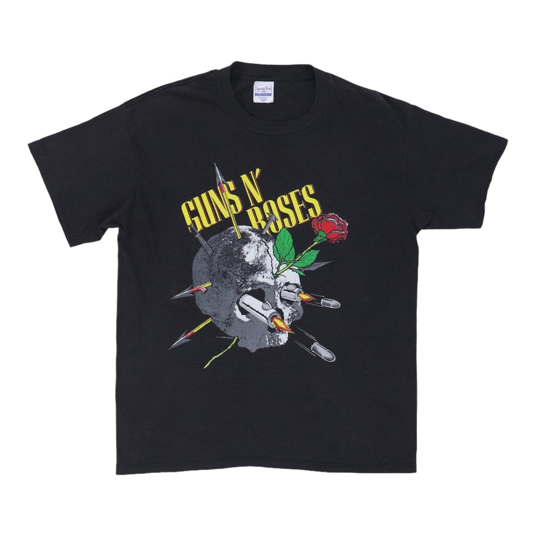 Vintage 1980s Guns N Roses Appetite For Destruction Black T Shirt XL (1 of 7)