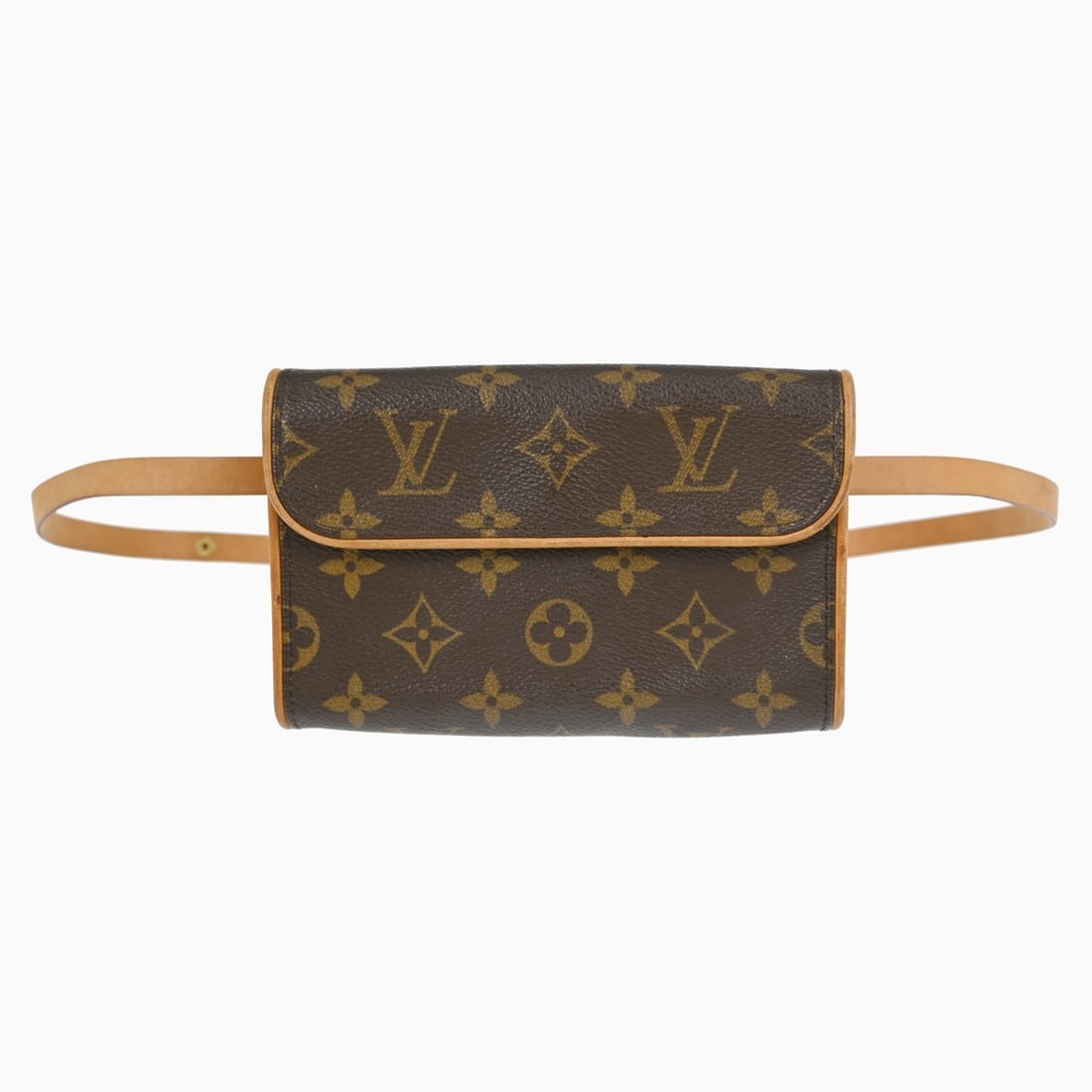 Louis Vuitton Monogram Pochette Florentine Small Canvas Bum Bag M51855: Louis Vuitton Monogram Pochette Florentine Small Canvas Bum Bag M51855 This Louis Vuitton Pochette Florentine bum bag features the iconic Monogram canvas leather with a brown exterior and beige Alcant