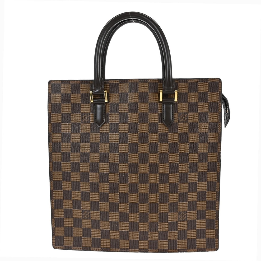 Louis Vuitton Damier Canvas Venice Sac Plat 29cm Shoulder Bag: Louis Vuitton Damier Canvas Venice Sac Plat 29cm Shoulder Bag This Louis Vuitton Venice Sac Plat bag features a brown Damier canvas design suited for female use. It shows signs of wear including scuff