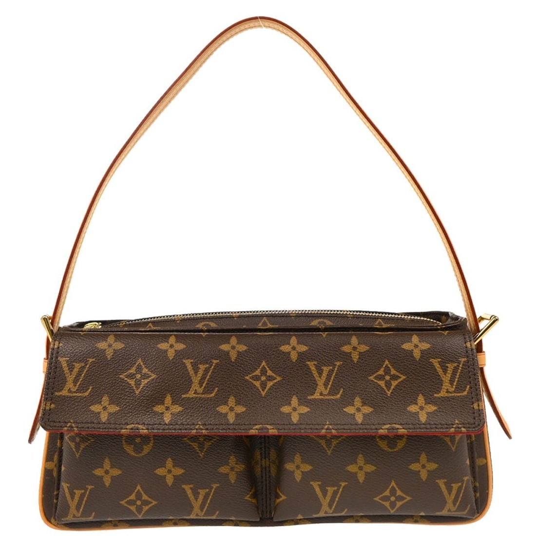 Louis Vuitton Monogram Viva Cite MM Handbag M51164 with Adjustable Strap: Louis Vuitton Monogram Viva Cite MM Handbag M51164 with Adjustable Strap The Louis Vuitton Monogram Viva Cite MM Handbag is a stylish and versatile accessory crafted from durable Monogram canvas. This