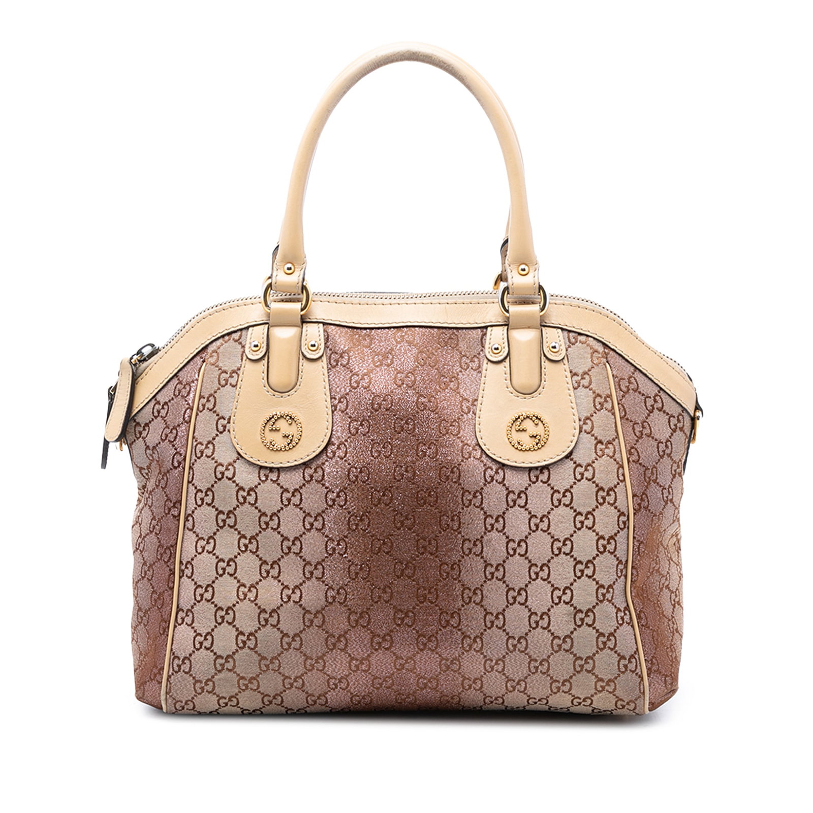 Medium Scarlett Satchel with GG Lurex Canvas and Leather Trim by Gucci (1 of 7)