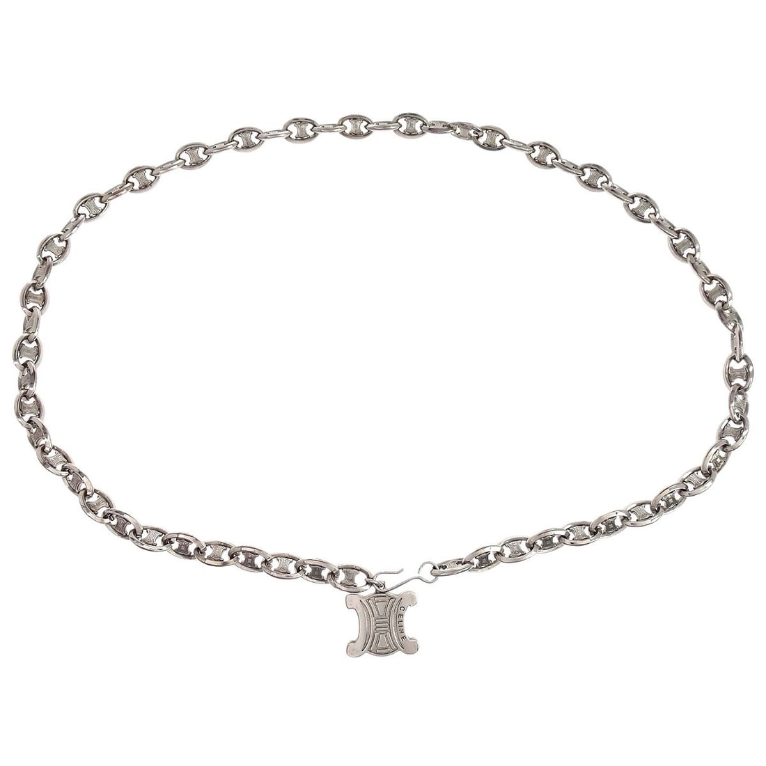 CELINE Silver Plated Chain Belt (1 of 4)