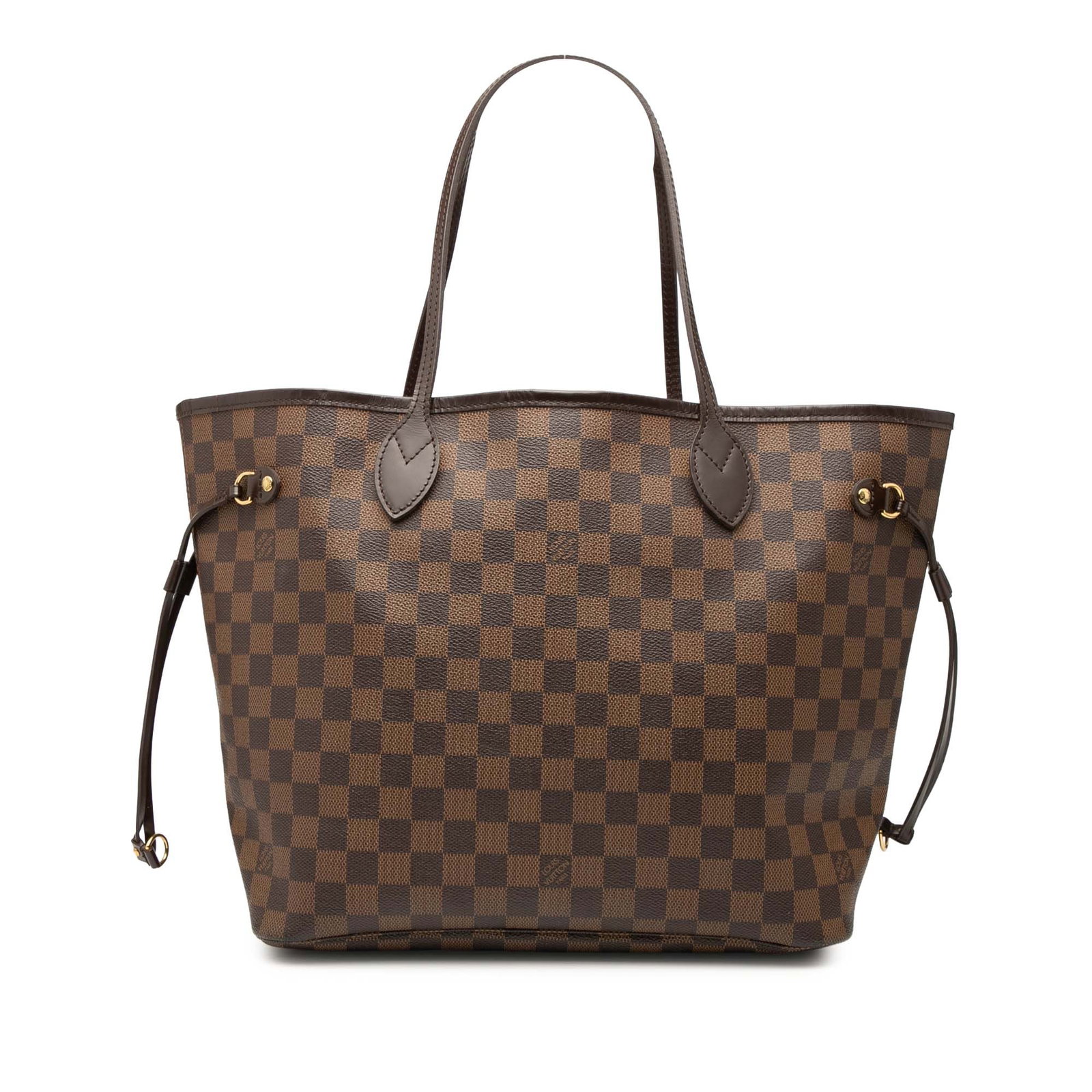 Louis Vuitton Neverfull MM Tote in Damier Ebene Canvas with Leather Trim (1 of 7)