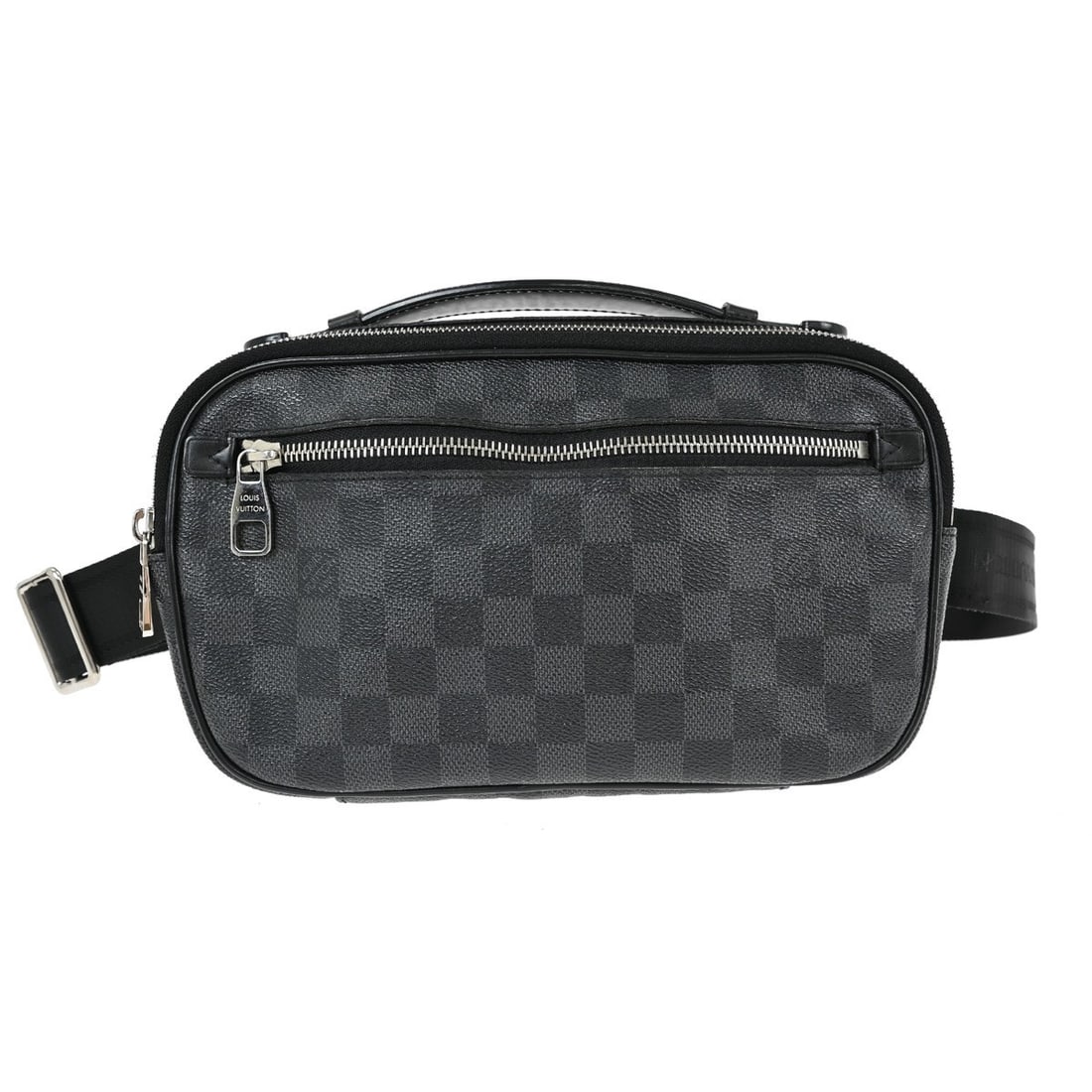 Louis Vuitton Ambreil Damier Graphite Canvas Medium Shoulder Bag N41289: Louis Vuitton Ambreil Damier Graphite Canvas Medium Shoulder Bag N41289 This Louis Vuitton Ambreil shoulder bag features the signature Damier Graphite pattern in black with a medium-sized silhouette. 