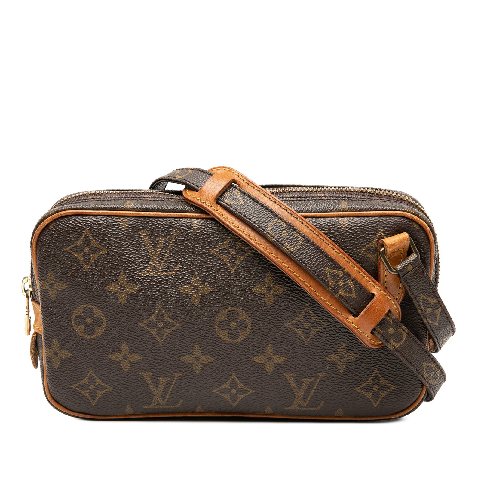 Louis Vuitton Monogram Canvas Marly Bandouliere Shoulder Bag: Louis Vuitton Monogram Canvas Marly Bandouliere Shoulder Bag The Louis Vuitton Monogram Pochette Marly Bandouliere features a signature monogram canvas exterior, an adjustable shoulder strap, and a to