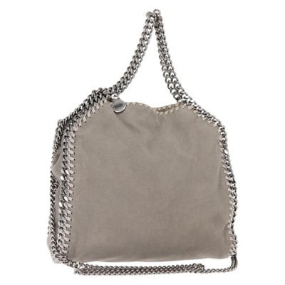 Stella MacCartney Falabella Gray Polyester Shoulder Bag 2way: Stella MacCartney Falabella Gray Polyester Shoulder Bag 2way This Stella McCartney Falabella Chain Shoulder Bag is crafted from gray polyester and designed for versatile use as a shoulder or handheld 