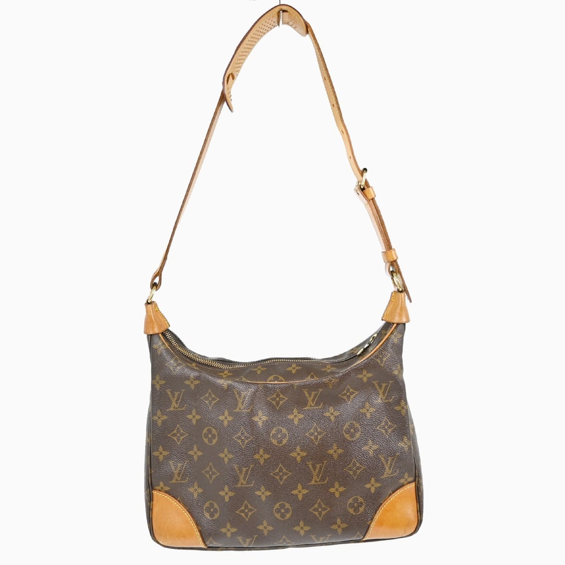 Louis Vuitton Boulogne 30 Monogram Leather Shoulder Bag M51265 Vintage: Louis Vuitton Boulogne 30 Monogram Leather Shoulder Bag M51265 Vintage This Louis Vuitton Monogram Boulogne 30 is a vintage shoulder bag crafted from brown monogram leather, featuring beige leather ha