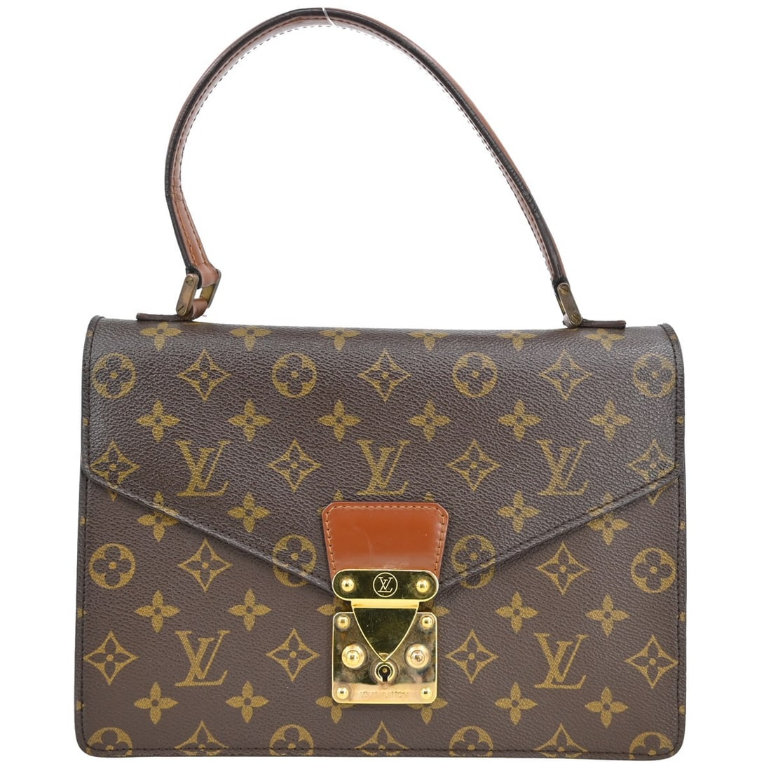 Louis Vuitton Concorde Monogram Canvas Top Handle Bag M51190: Louis Vuitton Concorde Monogram Canvas Top Handle Bag M51190 This Louis Vuitton Concorde handbag features the iconic monogram canvas exterior and gold-tone hardware. Designed in a classic top handle s