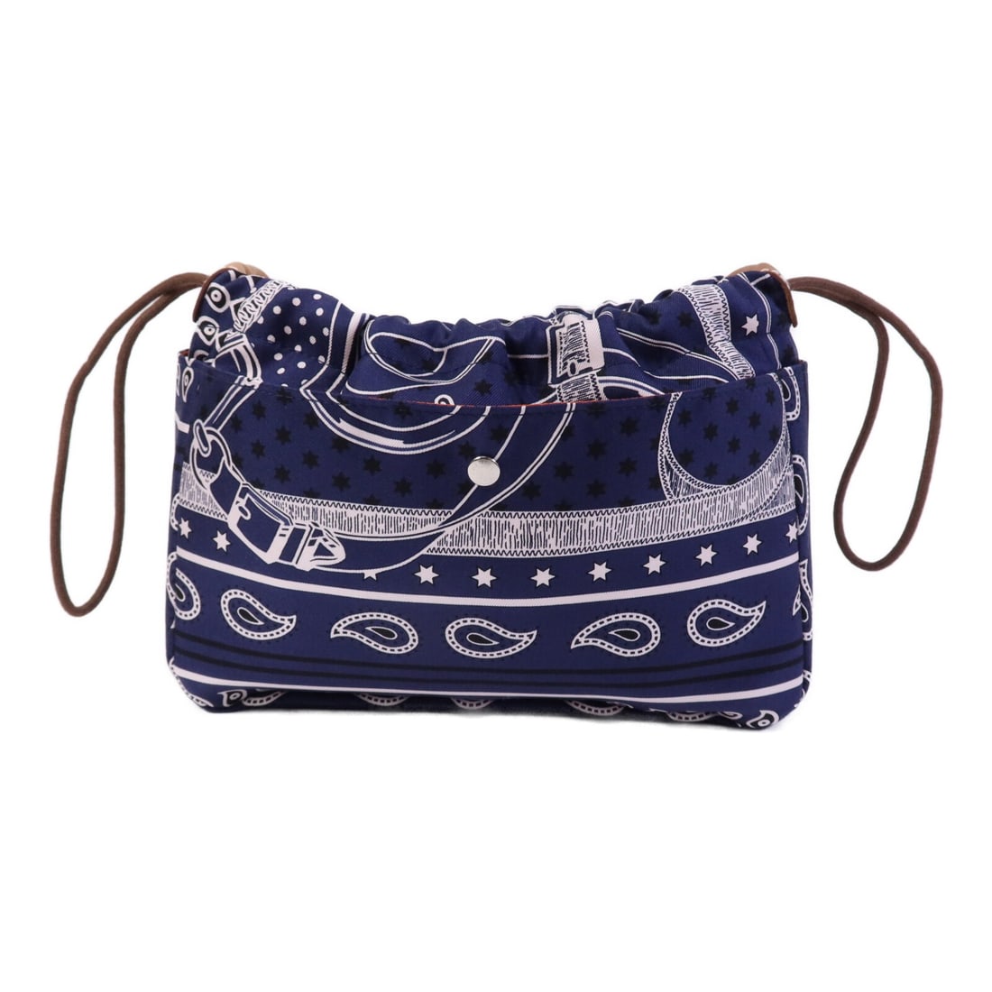 Hermes Silk Multicolor Pouch with Palladium Hardware: Hermes Silk Multicolor Pouch with Palladium Hardware This Hermes PHW bag-in-bag pouch is crafted from multicolor silk and designed for women. It features a compact, regular size and is made in France.