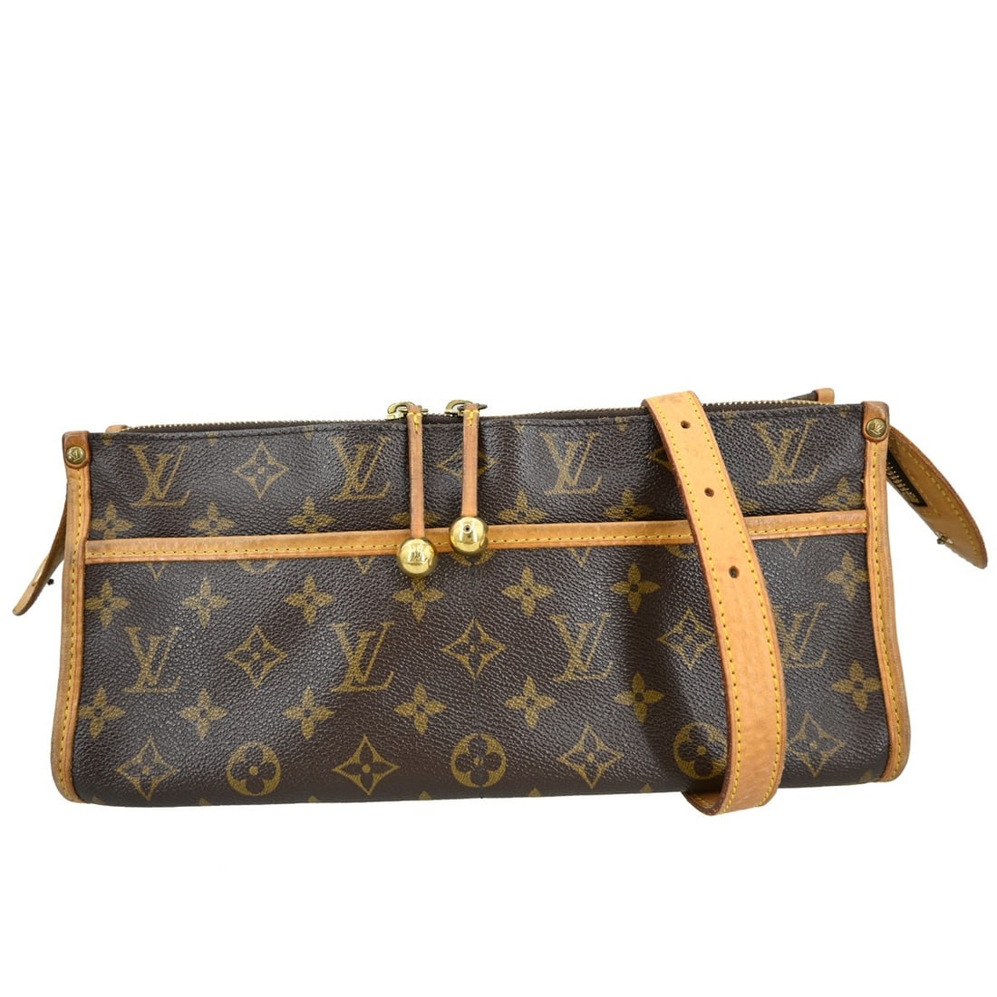 Louis Vuitton Popincourt Long Monogram Canvas Shoulder Bag M40008: Louis Vuitton Popincourt Long Monogram Canvas Shoulder Bag M40008 This Louis Vuitton Popincourt Long shoulder bag features the iconic Monogram canvas leather exterior in brown, complemented by a logo 