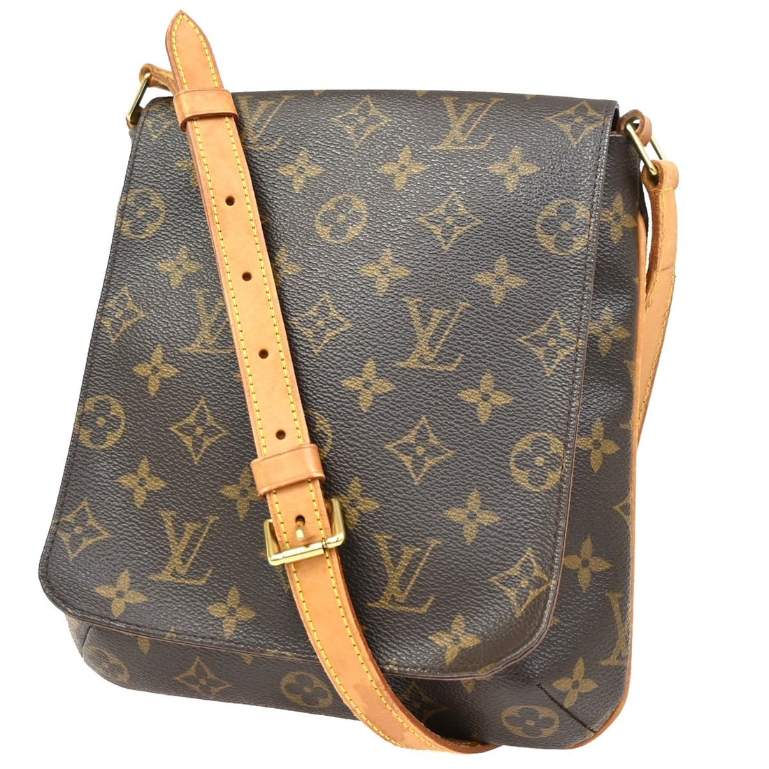 Musette Salsa Brown Canvas Shoulder Bag by Louis Vuitton: Musette Salsa Brown Canvas Shoulder Bag by Louis Vuitton The Louis Vuitton Musette Salsa Handbag features the iconic monogram canvas in brown, designed for women. Crafted in Spain, this bag showcases 
