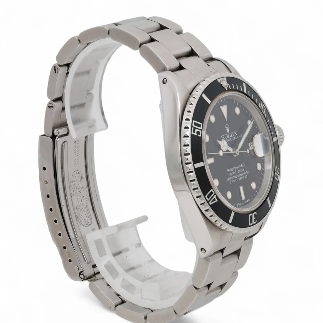 Rolex Submariner Date 16800 Automatic Men's Watch Black Dial - 4