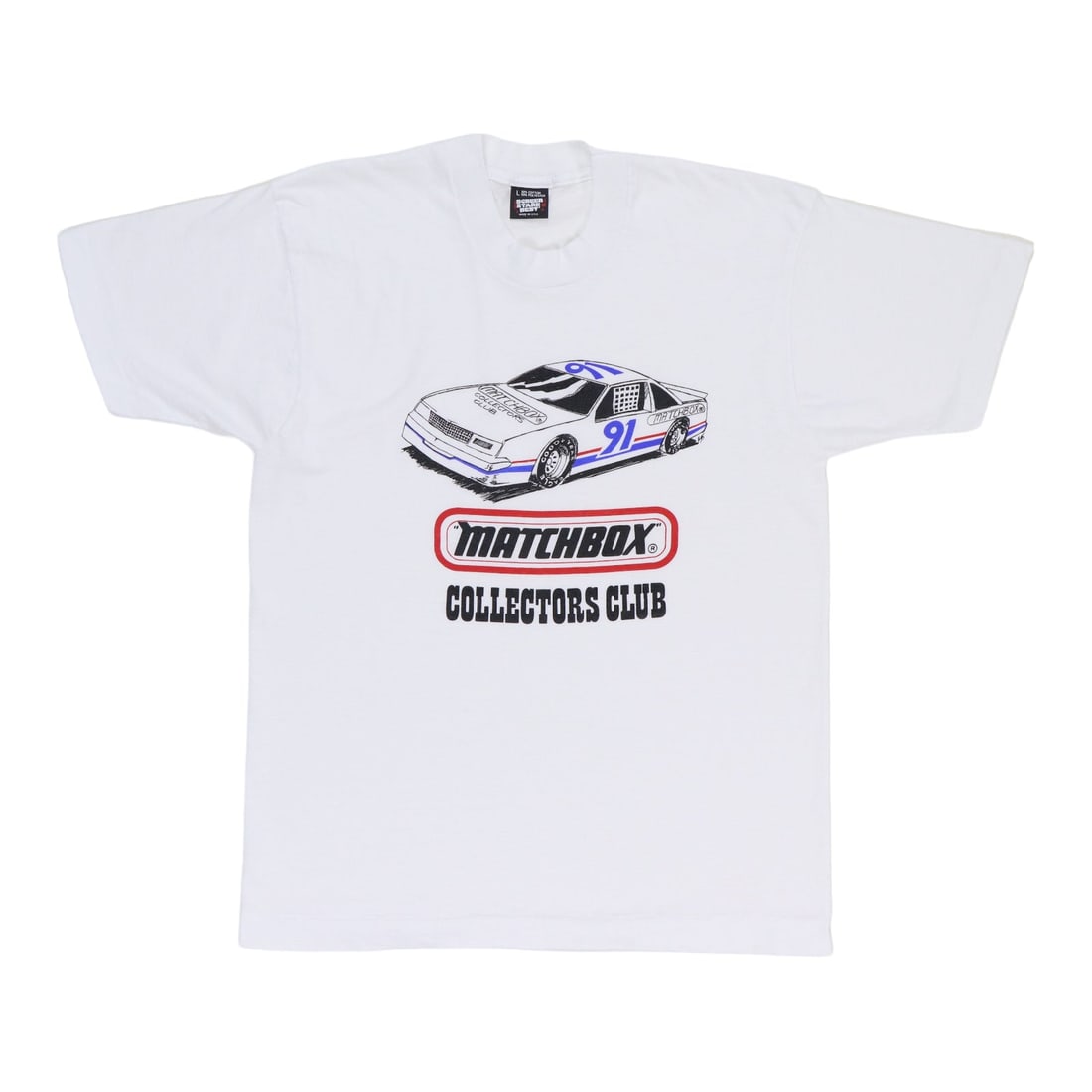 Vintage 1980s Matchbox Collectors Club Poly Cotton Large White Shirt (1 of 4)