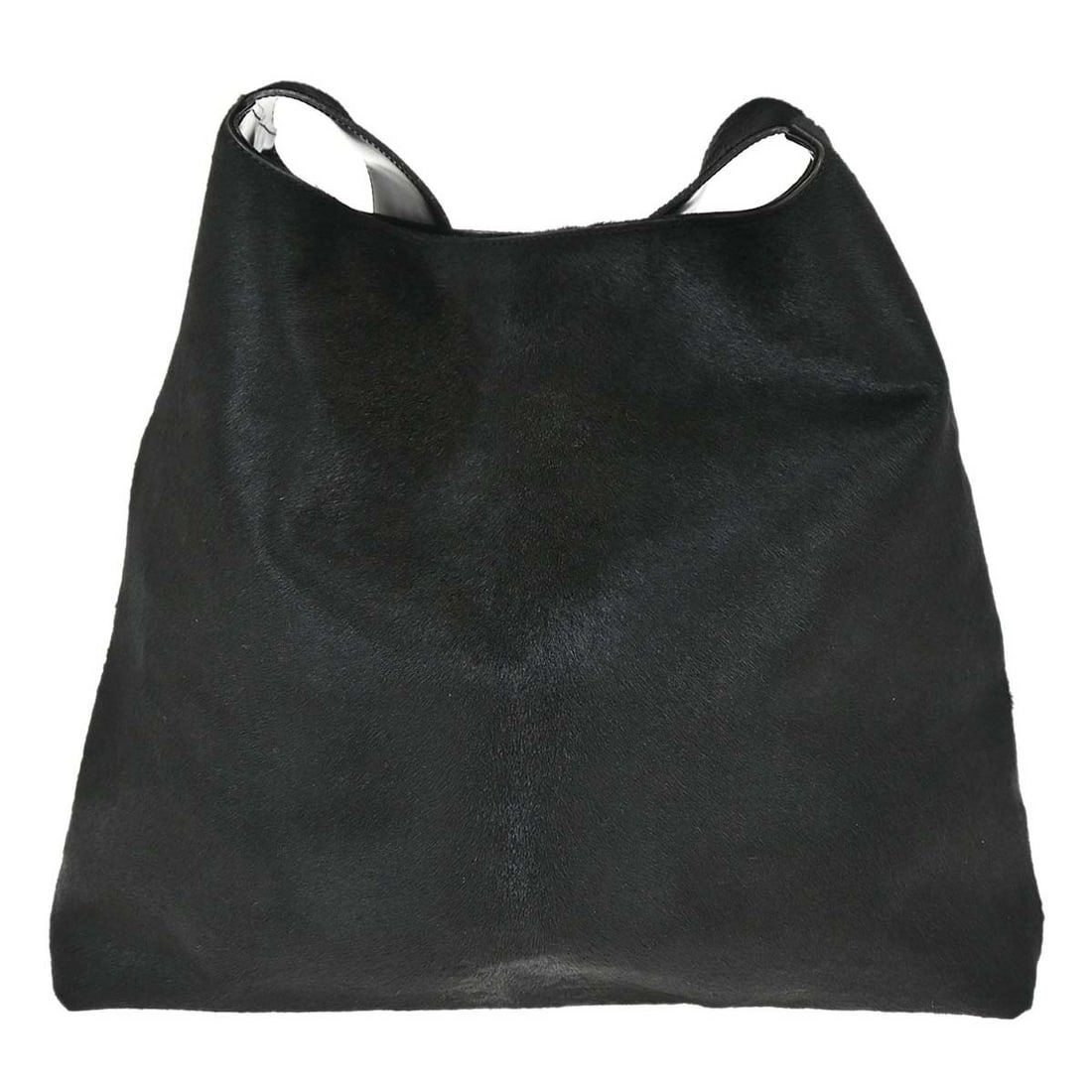 Gucci Black Pony Hair Leather Medium Shoulder Bag: Gucci Black Pony Hair Leather Medium Shoulder Bag This Gucci shoulder bag features a sophisticated black pony hair and leather exterior. Designed for women, it offers a medium-sized silhouette with am