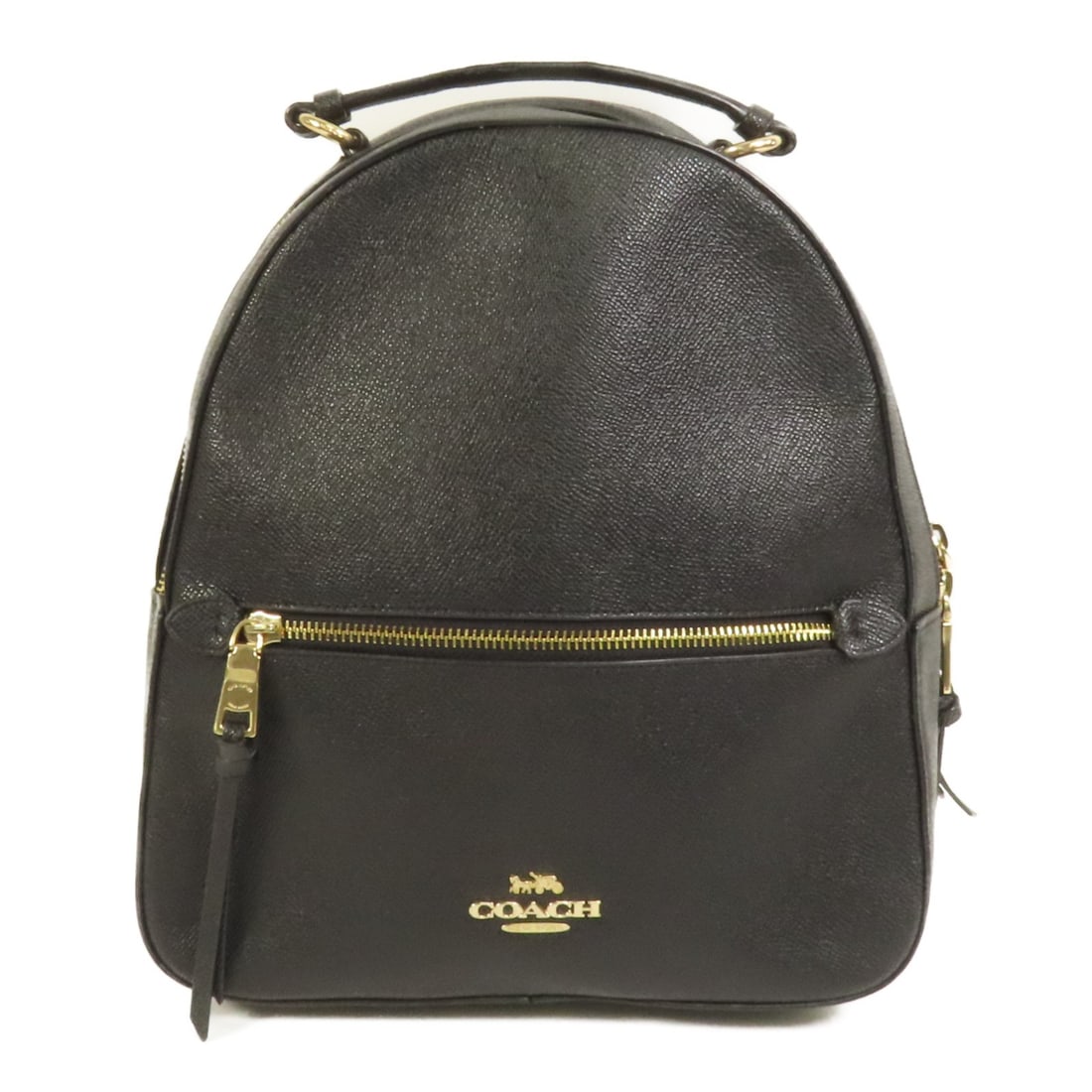 COACH Calfskin Leather Black Rucksack Backpack GHW: COACH Calfskin Leather Black Rucksack Backpack GHW This elegant COACH Rucksack Backpack is crafted from premium black calfskin leather, offering a classic and sophisticated look. With dimensions of 11