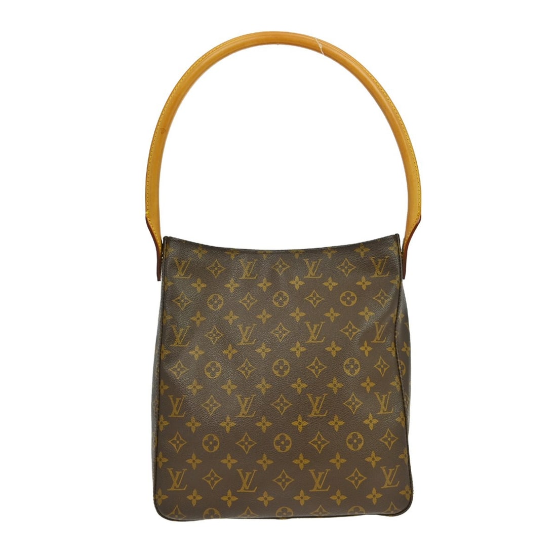 Louis Vuitton Looping GM Monogram Leather Shoulder Bag Brown M51145: Louis Vuitton Looping GM Monogram Leather Shoulder Bag Brown M51145 This Louis Vuitton Looping GM shoulder bag features the iconic Monogram pattern and is crafted from brown leather with beige leather