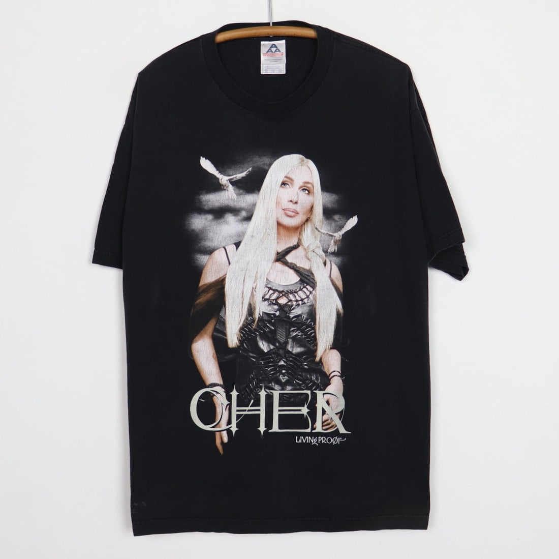 Vintage 2002 Cher Living Proof Tour Black Cotton Concert Shirt XL (1 of 5)