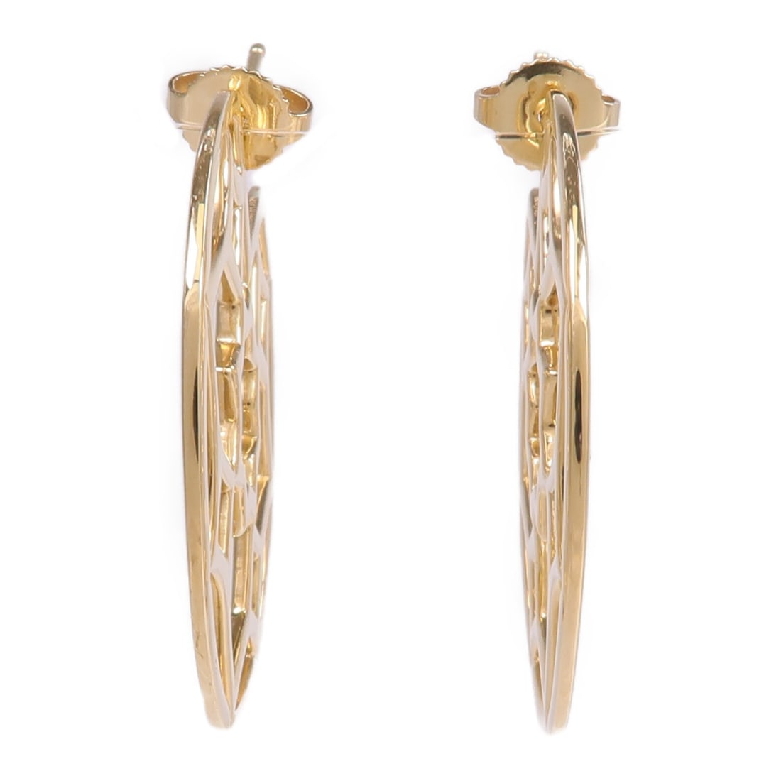 Tiffany Co Marrakesh Zellige 18K Yellow Gold Pierced Earrings: Tiffany Co Marrakesh Zellige 18K Yellow Gold Pierced Earrings These Tiffany & Co. Marrakesh Zellige pierced earrings are crafted from 18K yellow gold, offering a sophisticated and elegant design. The 