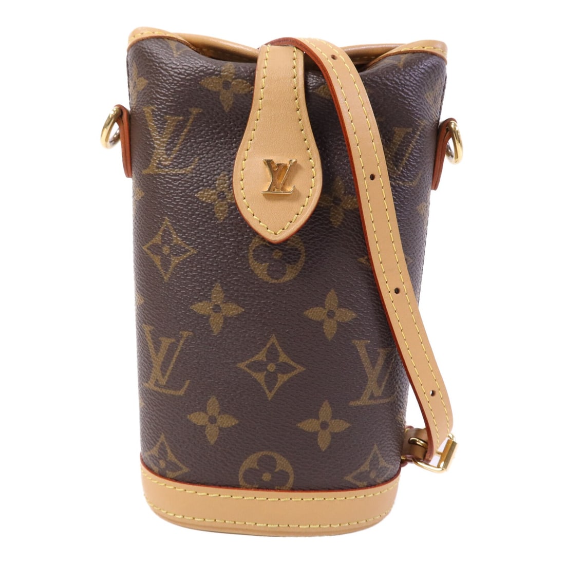 Louis Vuitton Fold Me Monogram Canvas Shoulder Bag with Gold Tone Hardware: Louis Vuitton Fold Me Monogram Canvas Shoulder Bag with Gold Tone Hardware This is a Louis Vuitton Fold Me Pouch shoulder bag featuring the iconic Monogram design in brown. Crafted from PVC coated can