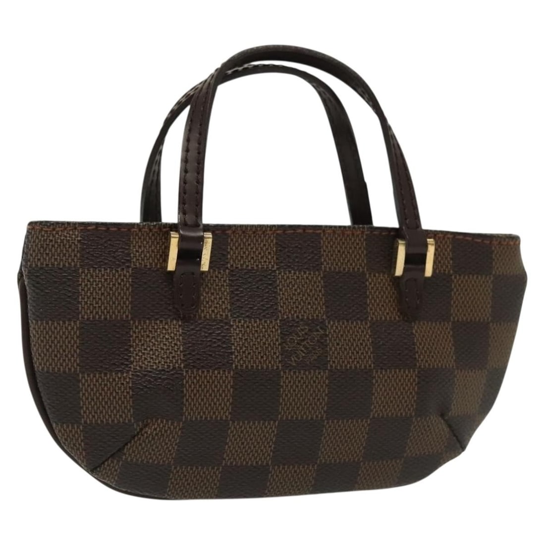 Louis Vuitton Manosque Pochette Brown Canvas Clutch Bag: Louis Vuitton Manosque Pochette Brown Canvas Clutch Bag The Louis Vuitton Manosque Pochette is crafted in brown Damier canvas, designed specifically for women. This piece features a compact silhouette