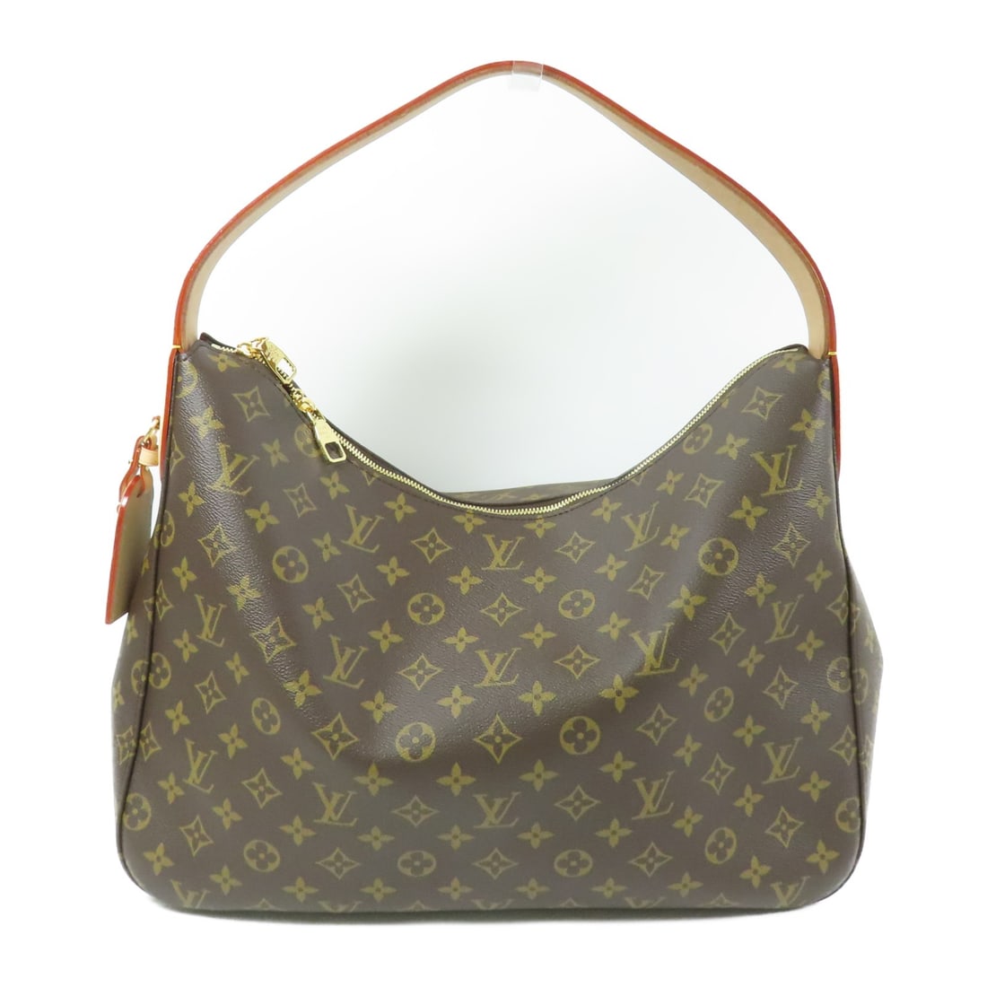 LOUIS VUITTON Slouchy MM Shoulder Bag Monogram Brown GHW: LOUIS VUITTON Slouchy MM Shoulder Bag Monogram Brown GHW This elegant LOUIS VUITTON Slouchy MM Shoulder Bag is a perfect blend of functionality and style. Crafted from durable PVC-coated canvas, it fe
