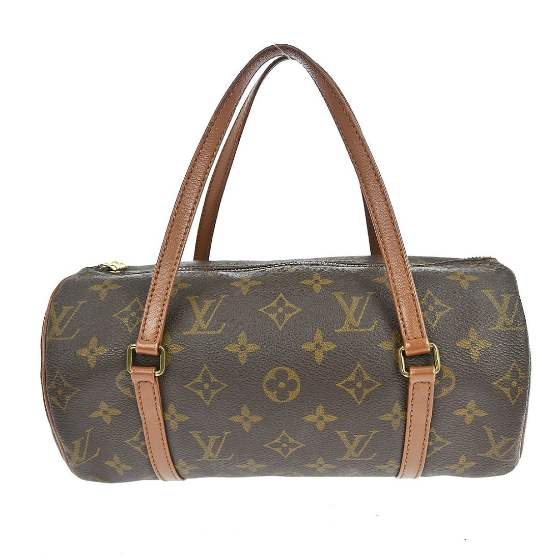 Louis Vuitton Papillon 26 Monogram Canvas Top Handle Bag Brown M51366: Louis Vuitton Papillon 26 Monogram Canvas Top Handle Bag Brown M51366 This Louis Vuitton Papillon 26 handbag features the brand's signature monogram canvas leather with leather lining. Designed in a m