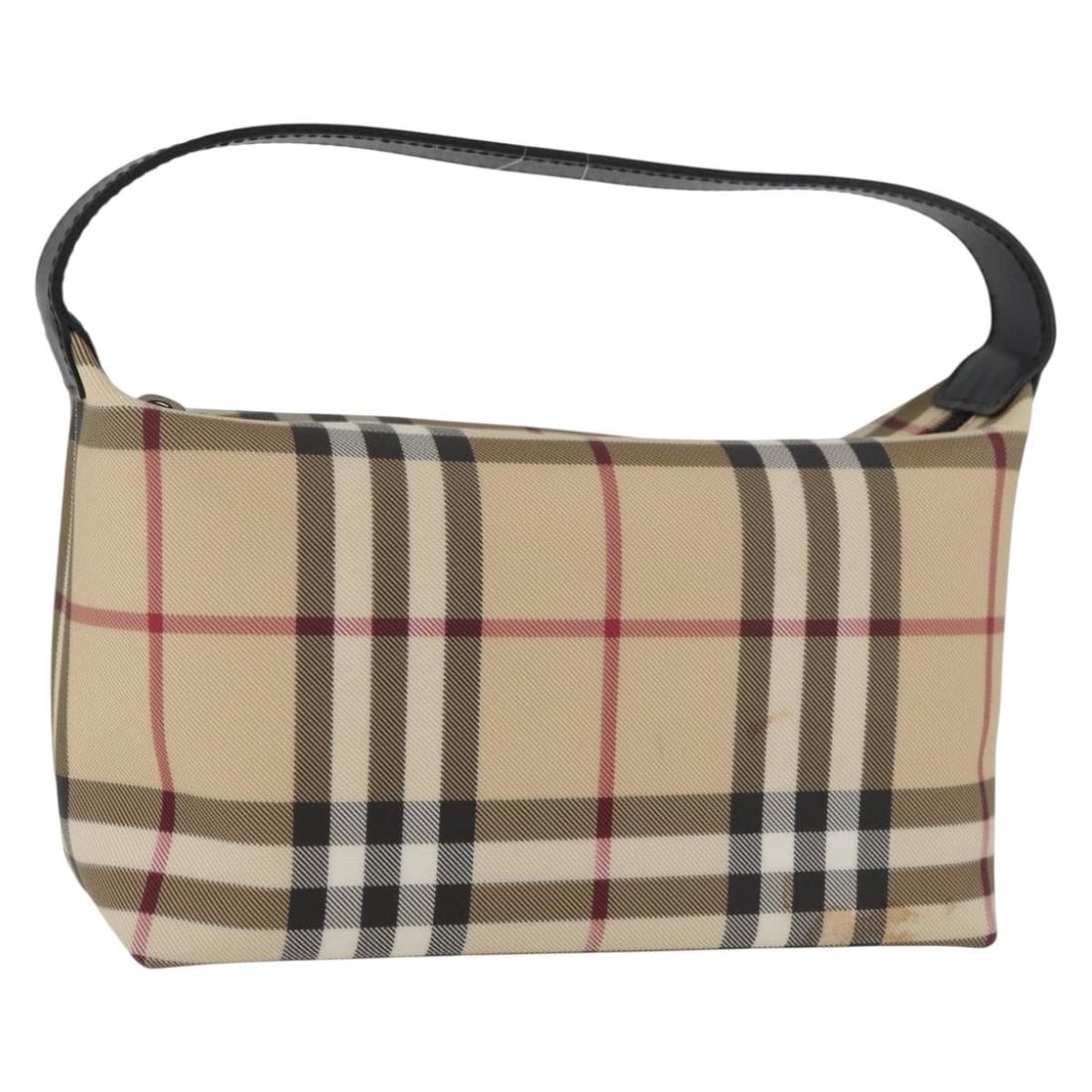 Burberry Nova Check PVC Beige Silver Handbag: Burberry Nova Check PVC Beige Silver Handbag This Burberry Nova Check handbag features a classic beige and silver color scheme and is crafted from durable PVC leather. Designed for women, it offers a 