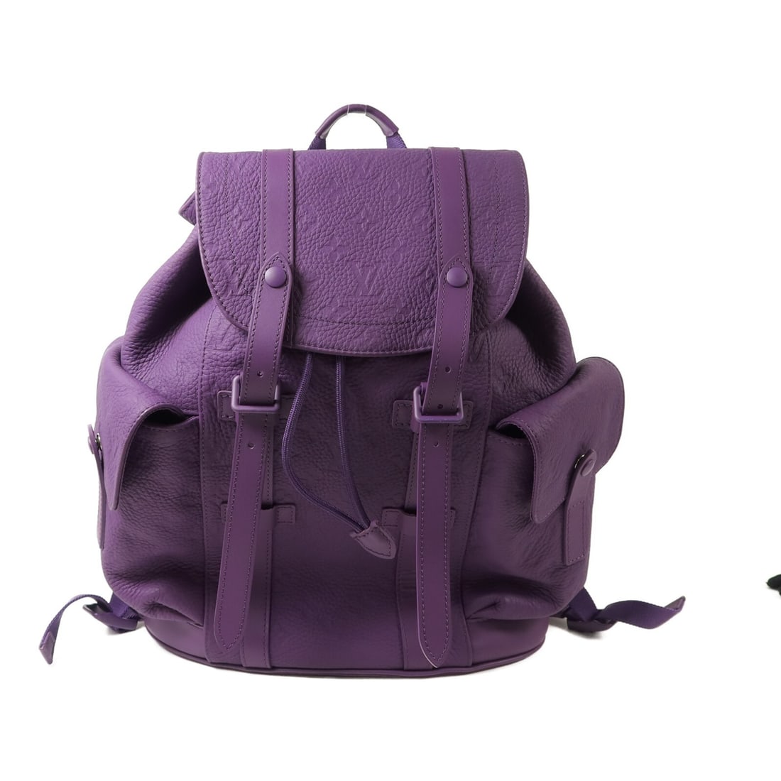 Louis Vuitton Christopher PM Purple Taurillon Backpack: Louis Vuitton Christopher PM Purple Taurillon Backpack This Louis Vuitton Christopher PM Backpack features the iconic Monogram Taurillon leather in a striking purple color. Crafted from high-quality c