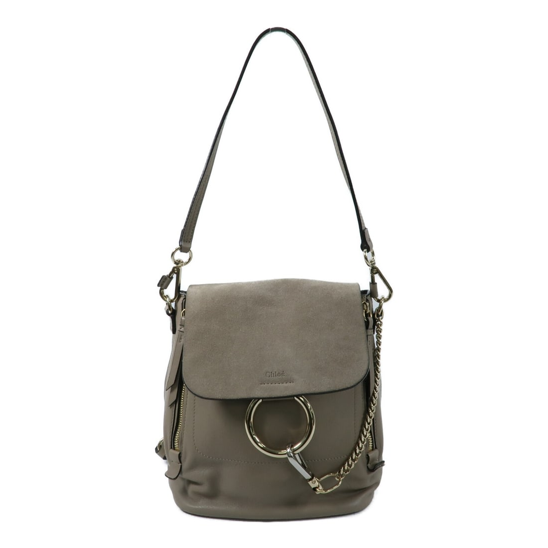 Chloe Faye calfskin brown backpack with GHW: Chloe Faye calfskin brown backpack with GHW This Chloe Faye backpack is crafted from brown calfskin leather and features a rucksack design. It offers a practical and stylish option for everyday use, w