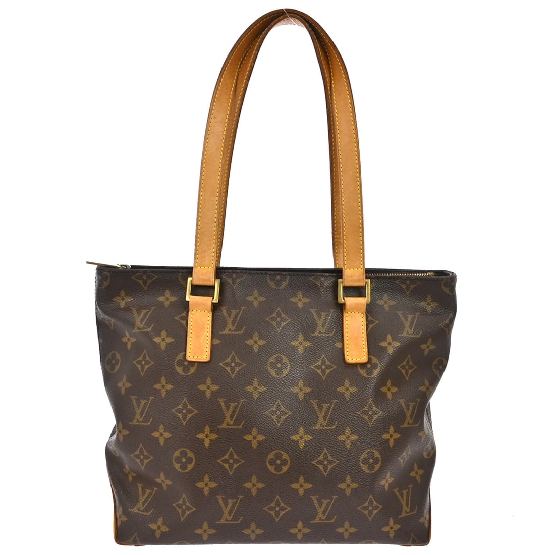 Louis Vuitton Cabas Piano Monogram Canvas Medium Tote Bag M51148: Louis Vuitton Cabas Piano Monogram Canvas Medium Tote Bag M51148 This Louis Vuitton Cabas Piano tote bag features the iconic monogram canvas leather exterior with a brown color scheme and beige double