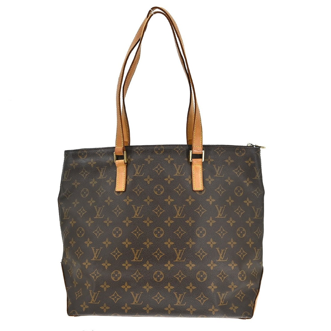 Louis Vuitton Cabas Mezzo Monogram Canvas Large Tote Bag M51151: Louis Vuitton Cabas Mezzo Monogram Canvas Large Tote Bag M51151 This Louis Vuitton Cabas Mezzo tote bag features the signature monogram canvas leather exterior with brown leather double handles and ac