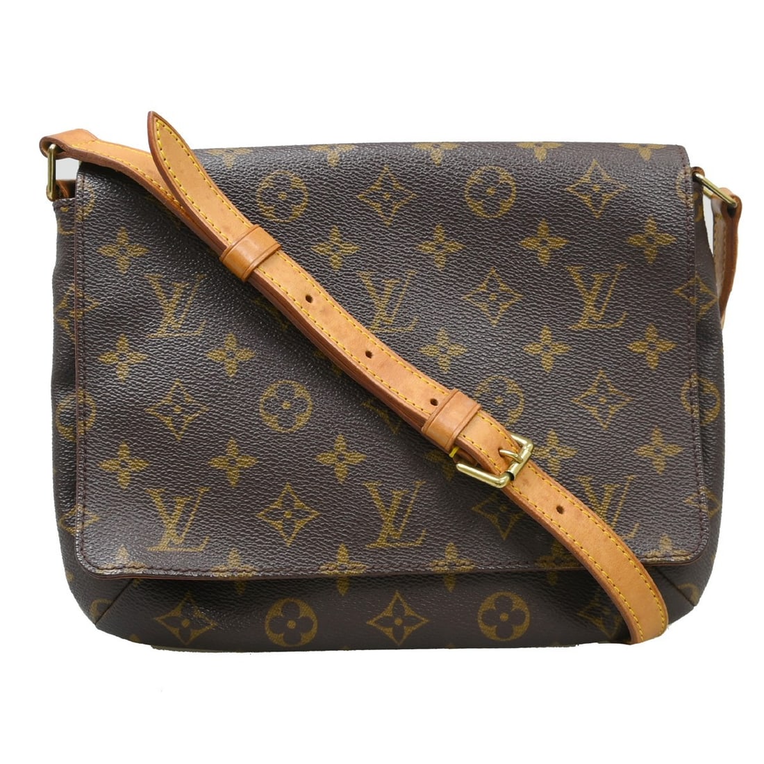 Louis Vuitton Musette Tango Monogram Shoulder Bag M51257: Louis Vuitton Musette Tango Monogram Shoulder Bag M51257 This Louis Vuitton Musette Tango short shoulder bag features the iconic monogram canvas exterior with brown leather accents and a beige Alcanta
