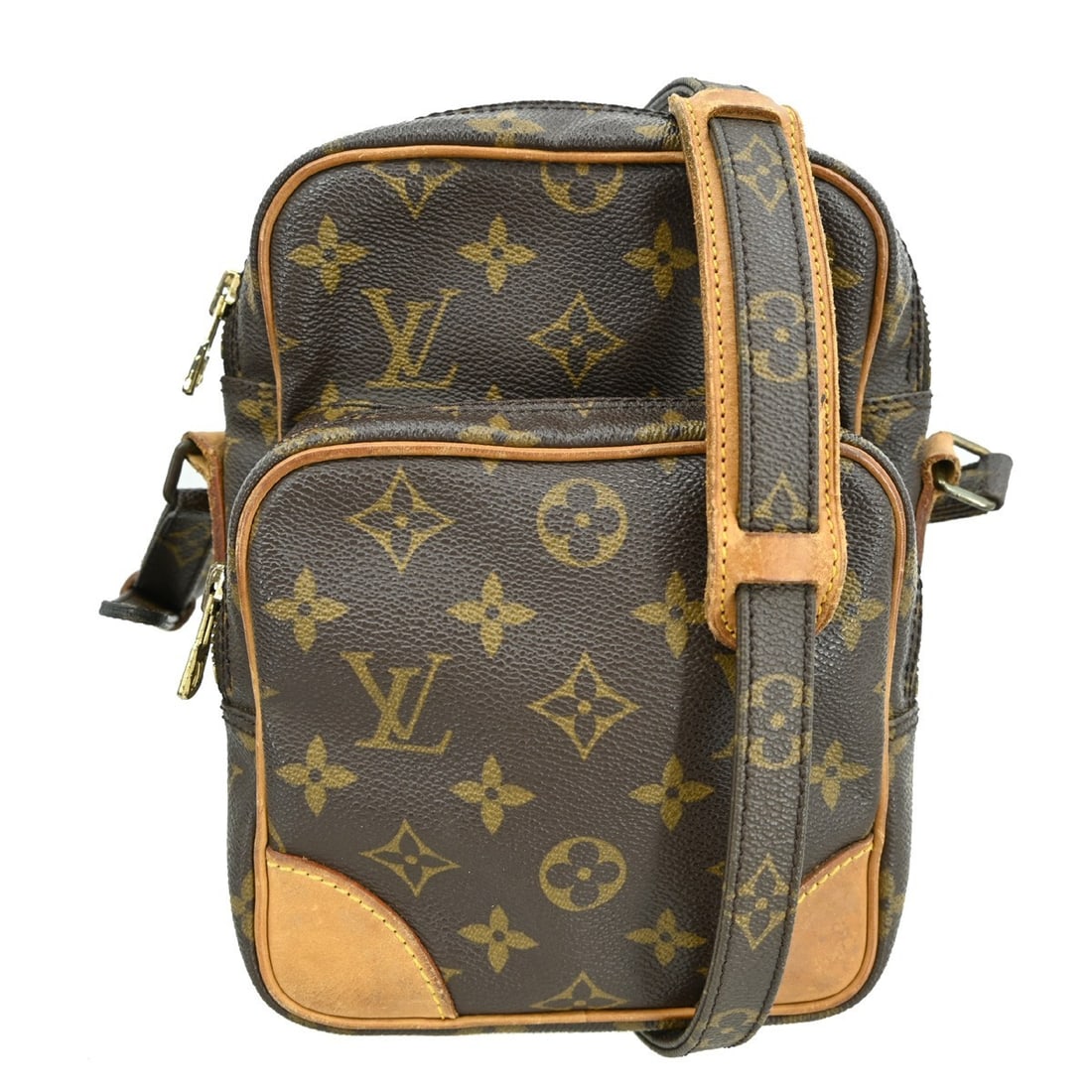 Louis Vuitton Amazone Monogram Canvas Medium Crossbody Bag M45236: Louis Vuitton Amazone Monogram Canvas Medium Crossbody Bag M45236 This Louis Vuitton Amazon crossbody bag features the iconic monogram canvas leather exterior with brown accents. Designed in a medium 