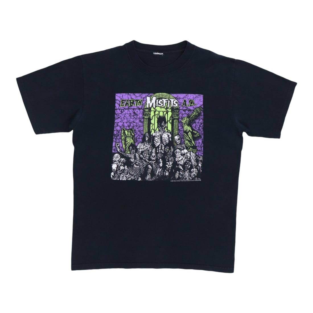 Vintage 2005 Misfits Earth AD Black Cotton Band T Shirt (1 of 5)