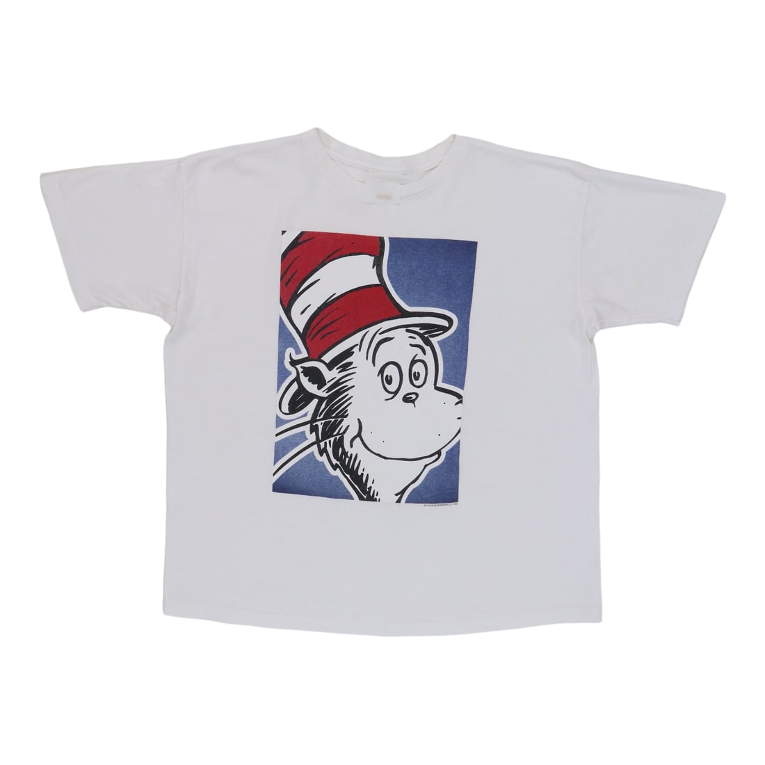 Vintage 1995 Dr Seuss Cat In The Hat White Cotton T Shirt (1 of 8)