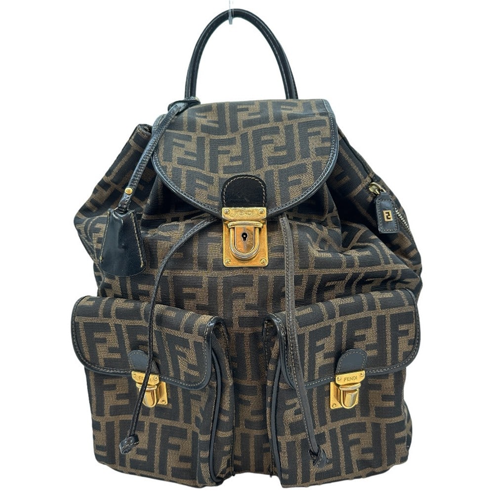 Fendi Zucca Canvas Brown Backpack for Women (1 of 8)