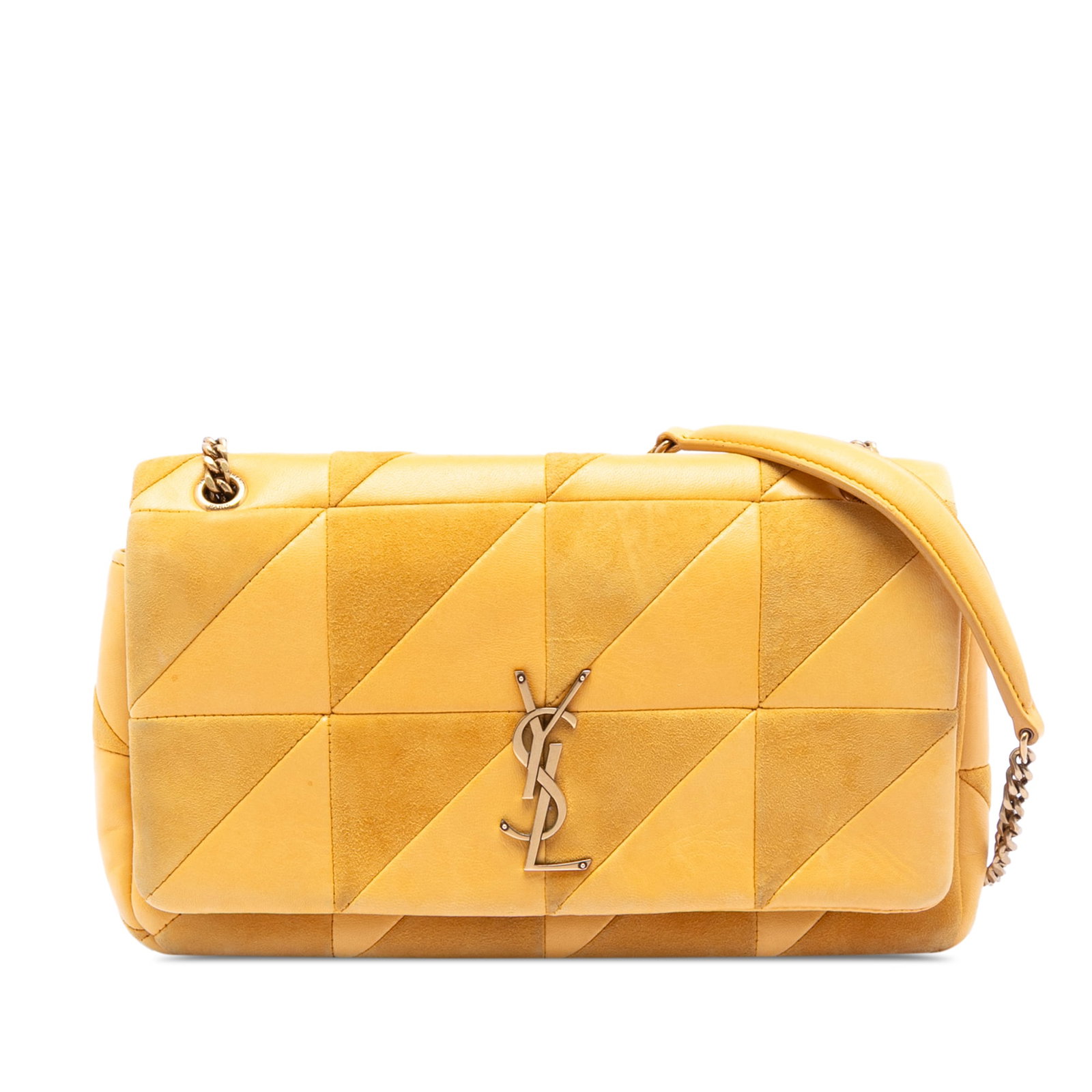 Saint Laurent Jamie Patchwork Shoulder Bag in Medium Lambskin and Suede (1 of 7)